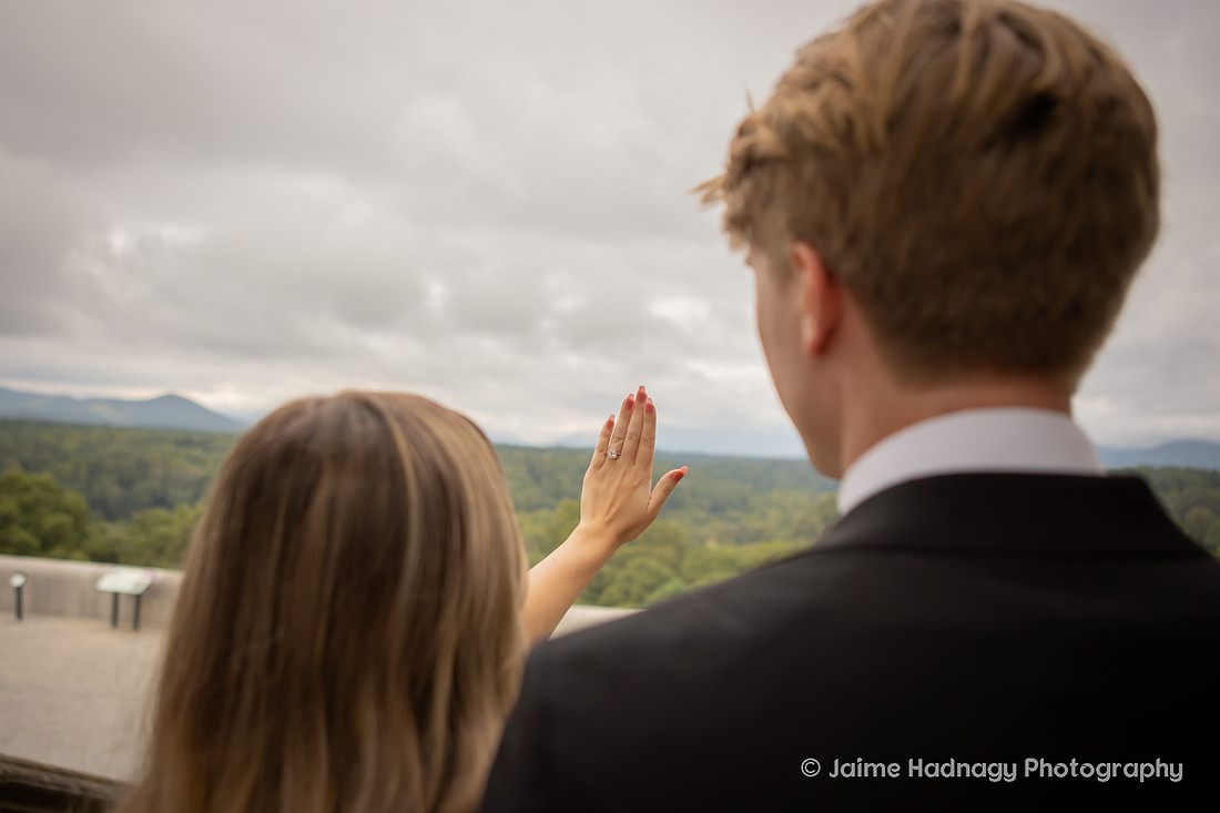 Engagement Photos at the Biltmore Estate Near the House