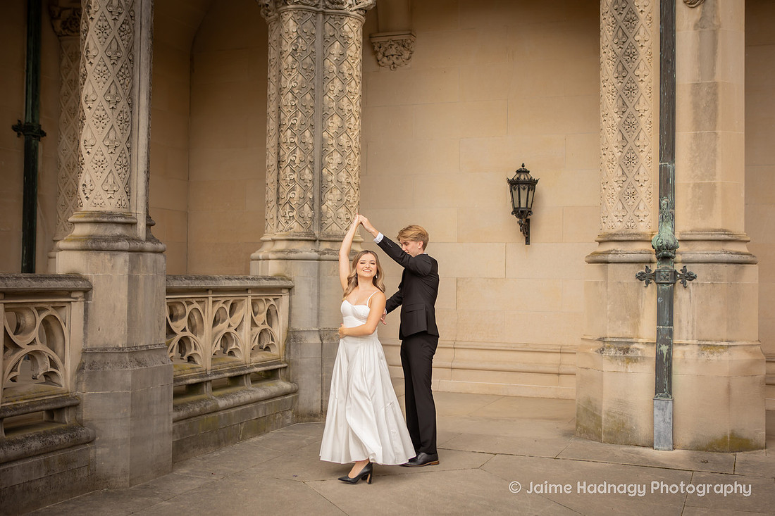 Engagement Photos at the Biltmore Estate Near the House