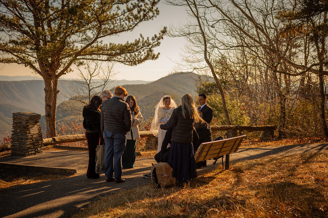Adventure Wedding in the Mountains with Family | Asheville Elopement Photographer