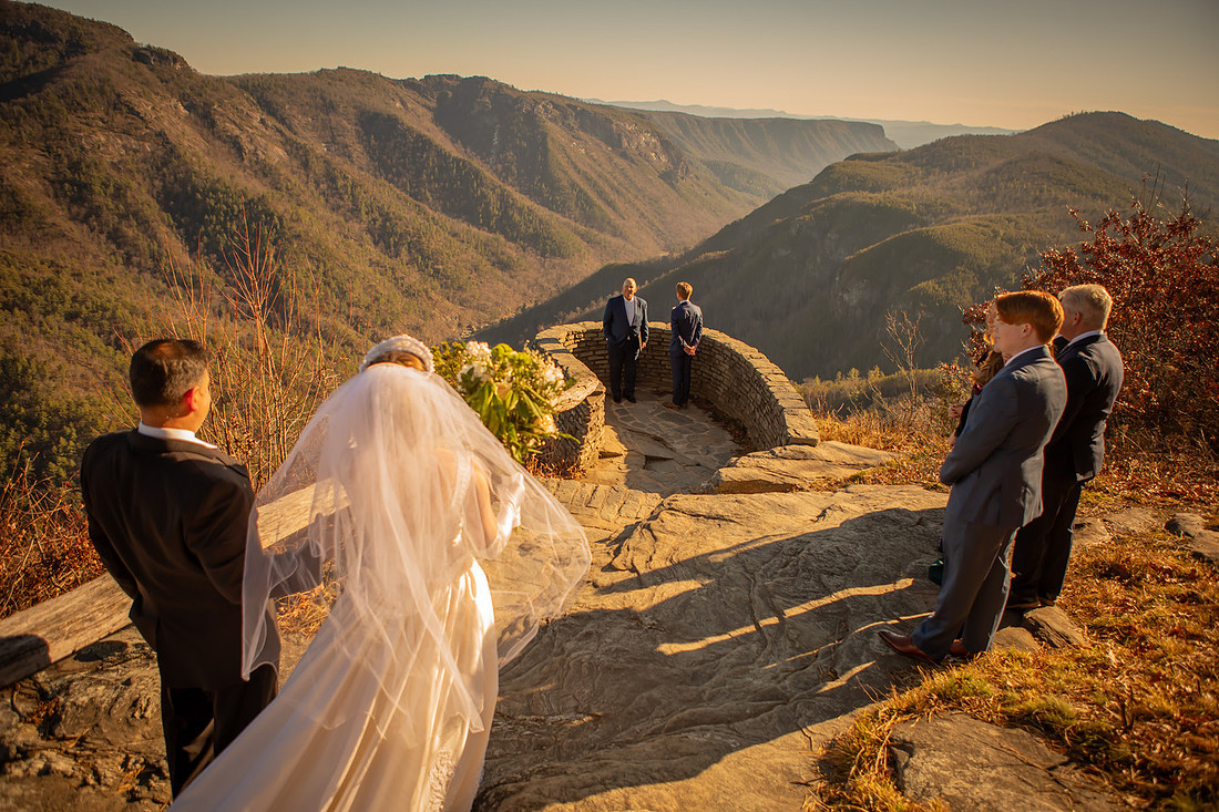 Adventure Wedding in the Mountains with Family | Asheville Elopement Photographer
