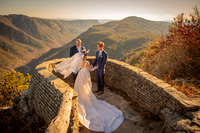 Grayson & Amanda: Cool November Mountain Elopement at Wiseman's View