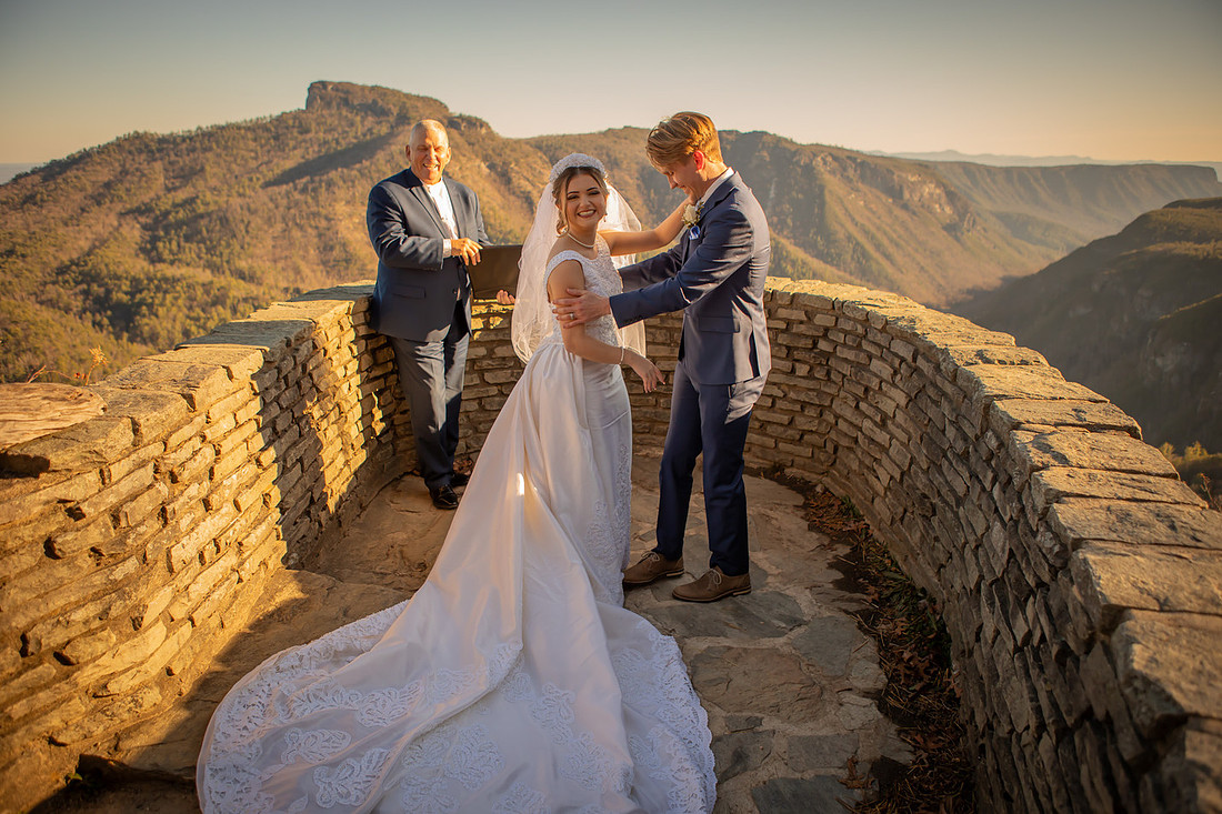 Epic Mountain View Adventure Elopement in Western NC