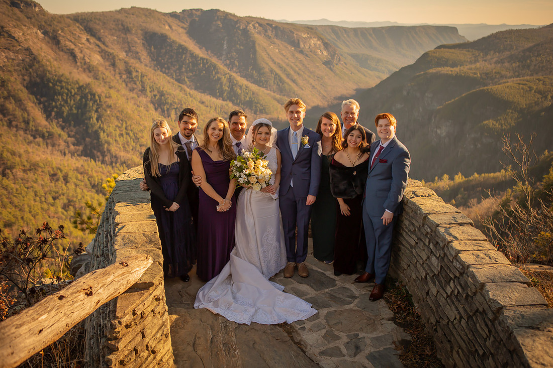Epic Mountain View Adventure Elopement in Western NC
