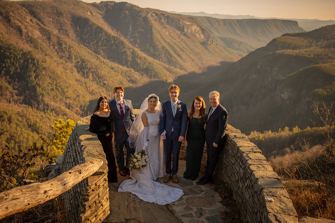 Epic Mountain View Adventure Elopement in Western NC