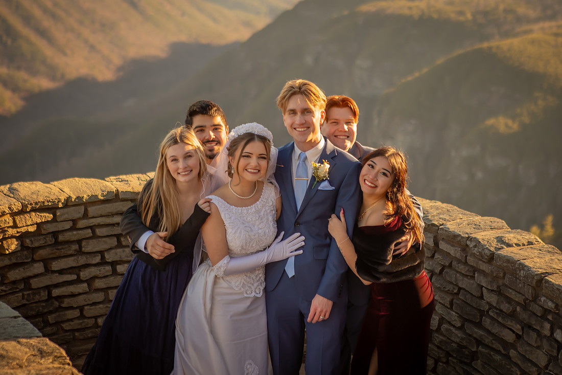 Epic Mountain View Adventure Elopement in Western NC
