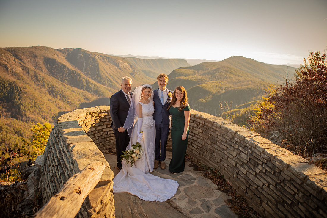 Epic Mountain View Adventure Elopement in Western NC