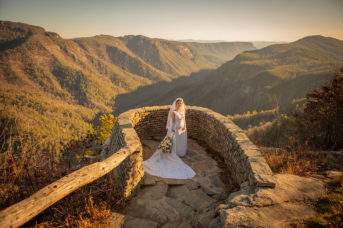 Epic Mountain View Adventure Elopement in Western NC
