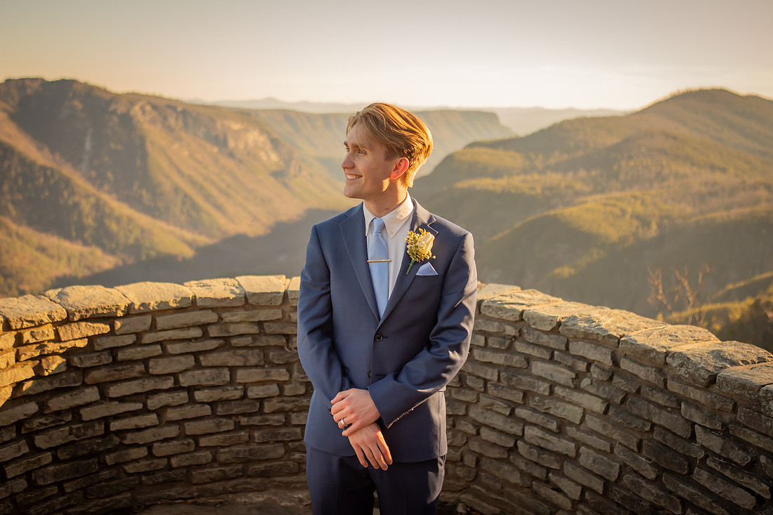 Epic Mountain View Adventure Elopement in Western NC