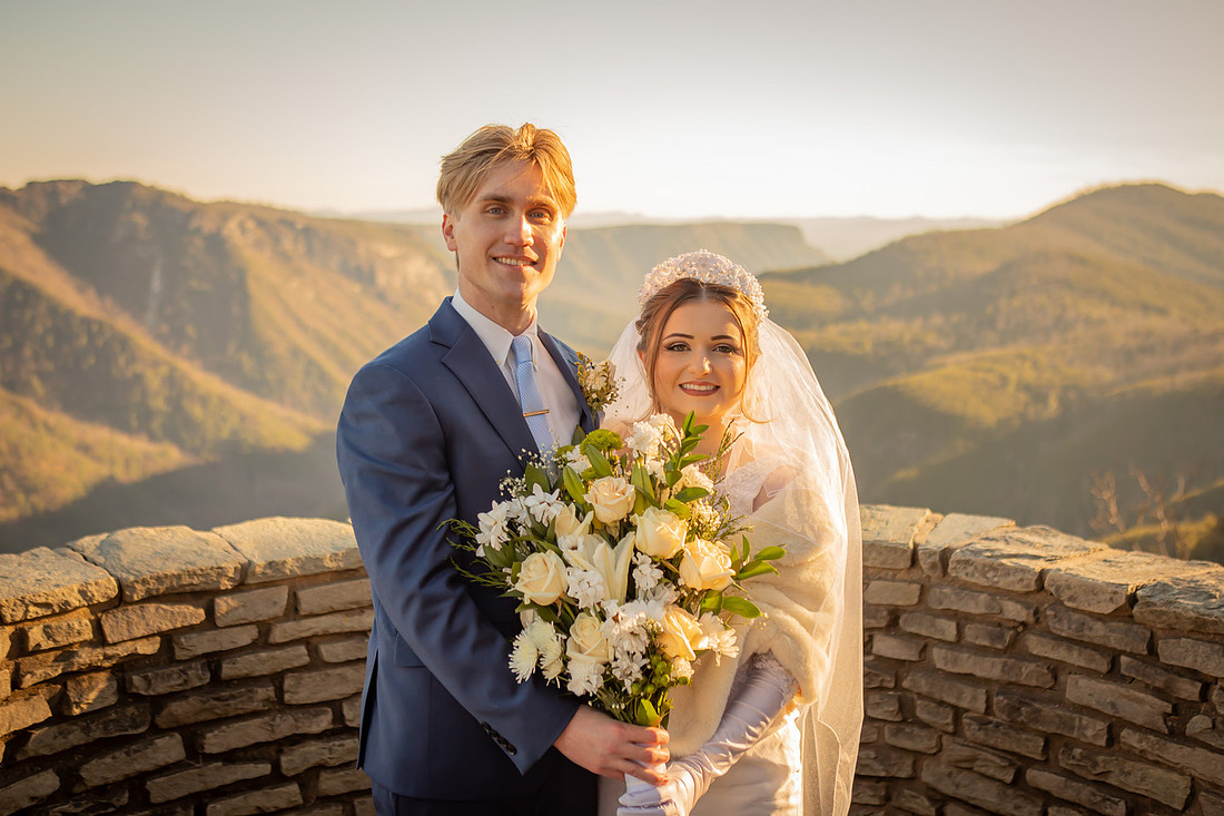 Epic Mountain View Adventure Elopement in Western NC