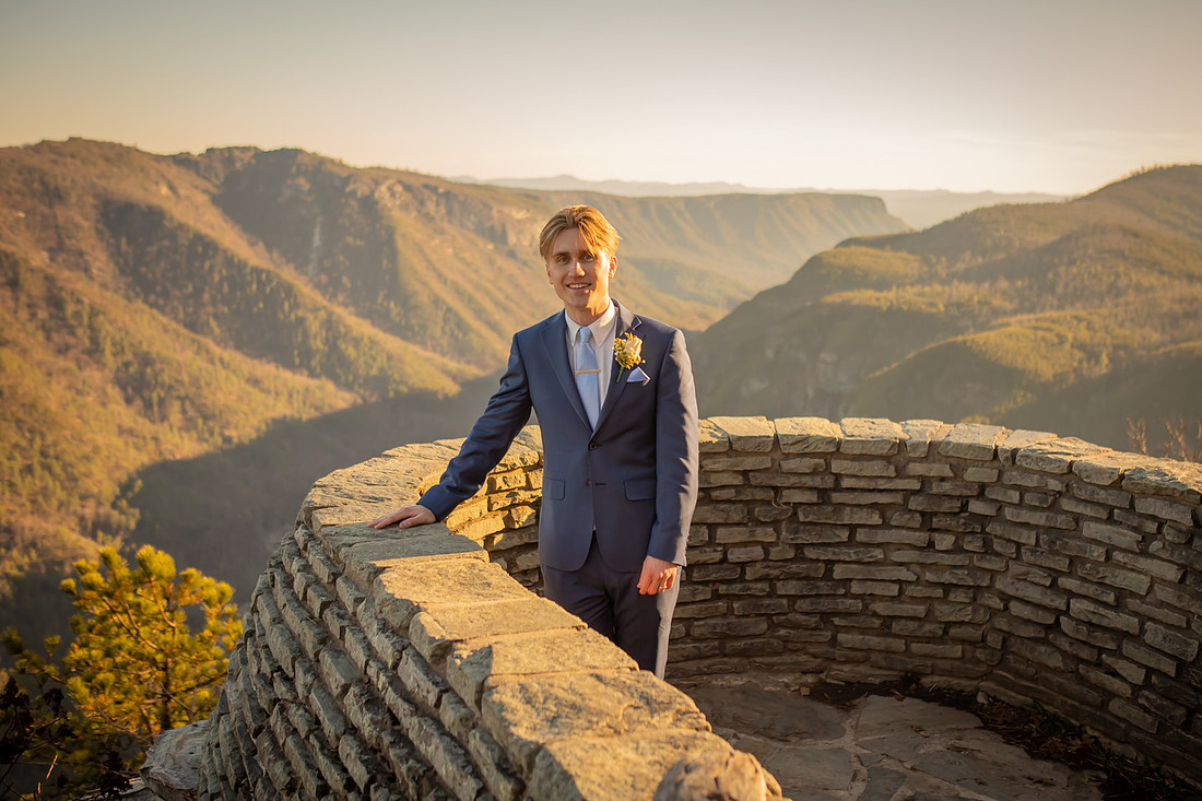 Epic Mountain View Adventure Elopement in Western NC