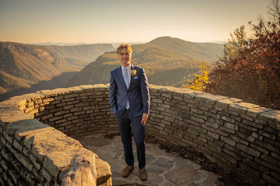 Epic Mountain View Adventure Elopement in Western NC