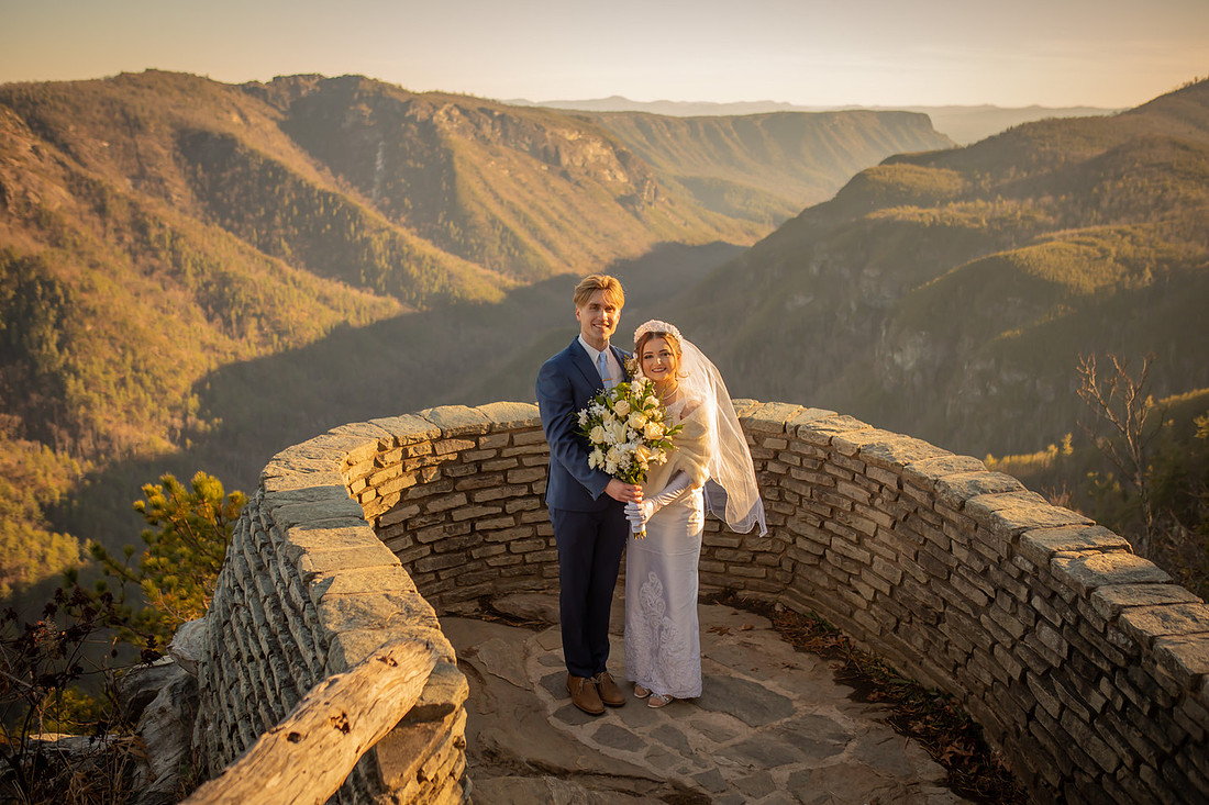 Epic Mountain View Adventure Elopement in Western NC