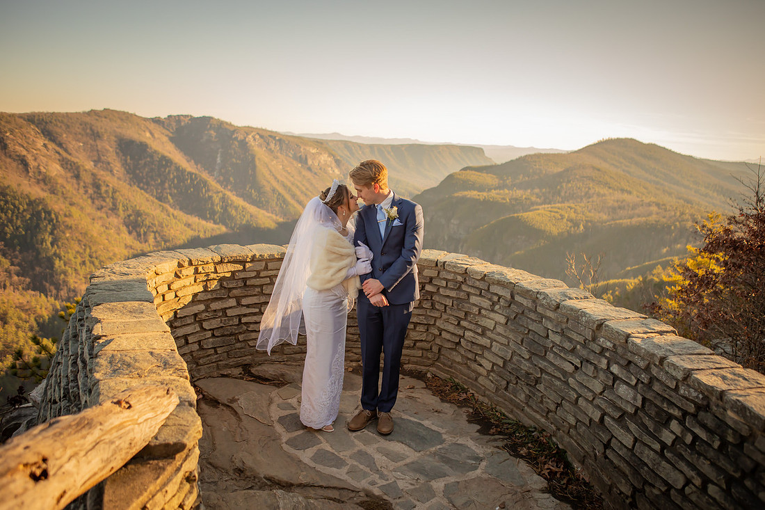 Epic Mountain View Adventure Elopement in Western NC