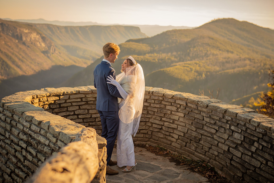 Epic Mountain View Adventure Elopement in Western NC