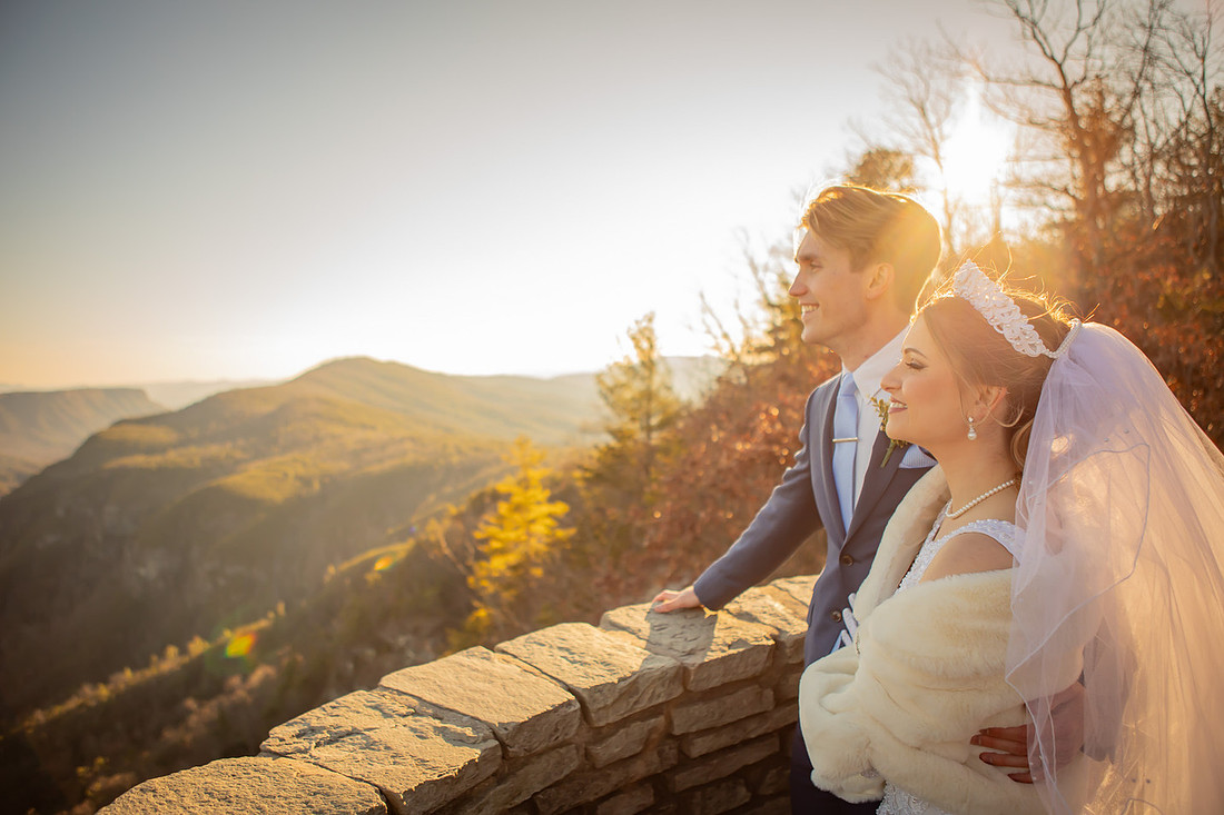 Epic Mountain View Adventure Elopement in Western NC