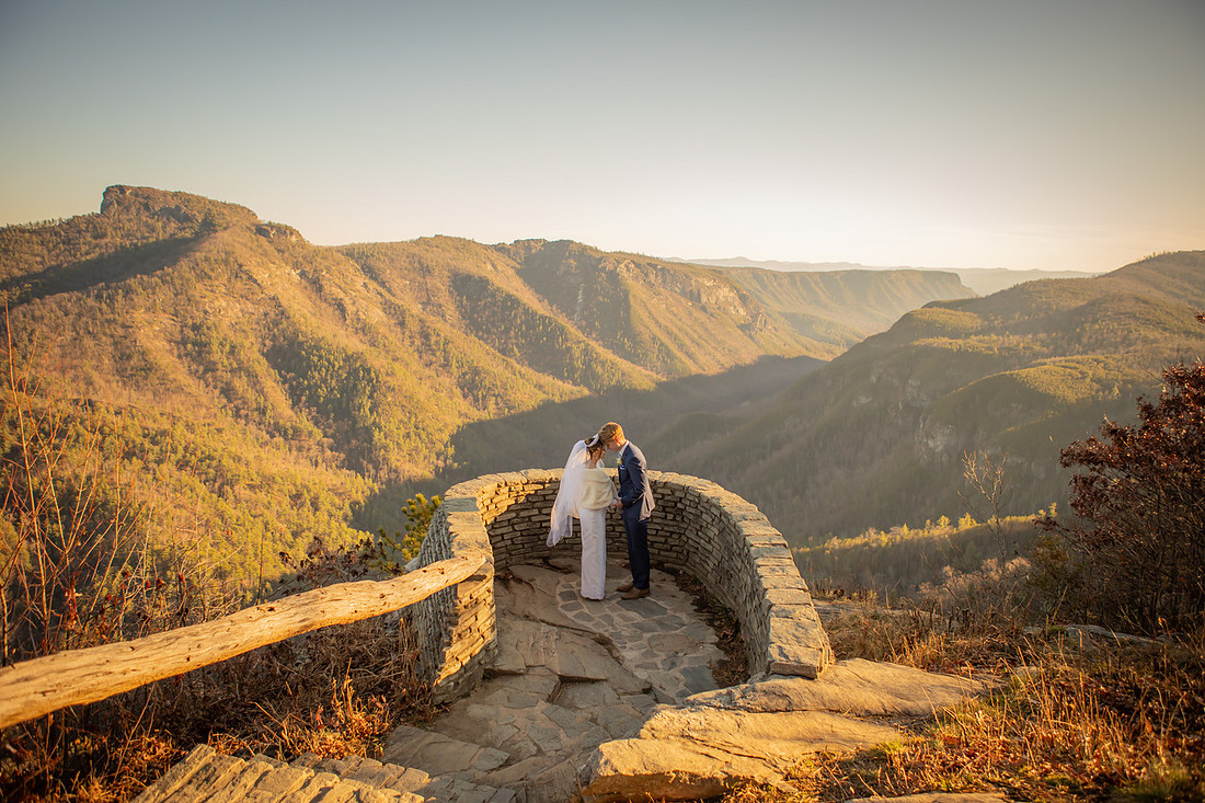 Epic Mountain View Adventure Elopement in Western NC