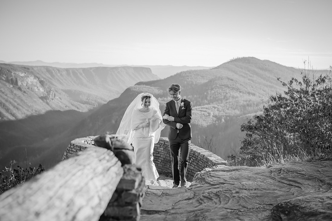 Epic Mountain View Adventure Elopement in Western NC