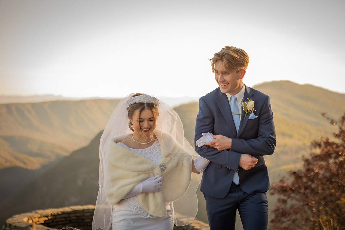 Epic Mountain View Adventure Elopement in Western NC