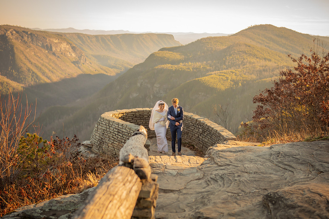 Epic Mountain View Adventure Elopement in Western NC