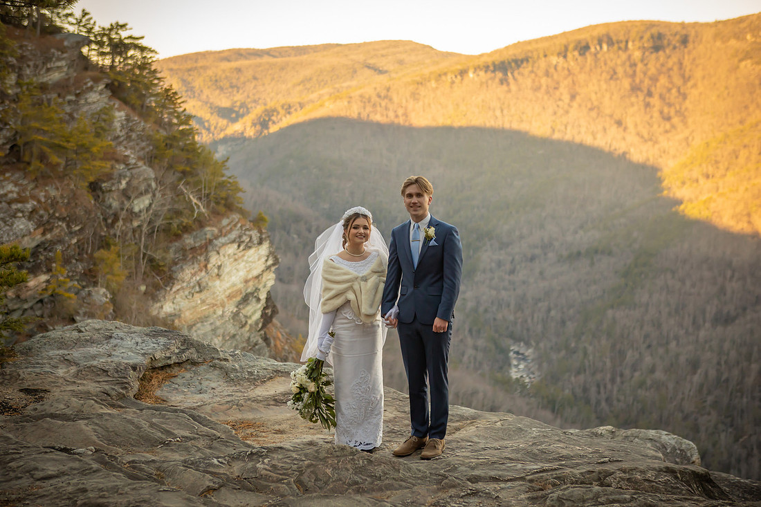 Epic Mountain View Adventure Elopement in Western NC