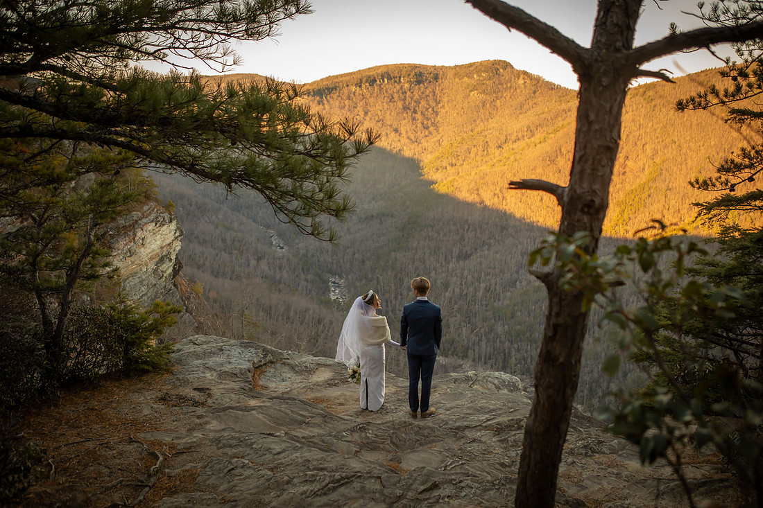 Epic Mountain View Adventure Elopement in Western NC