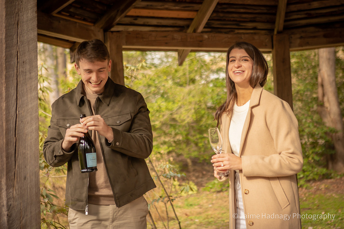 Asheville Botanical Gardens Engagement Photos