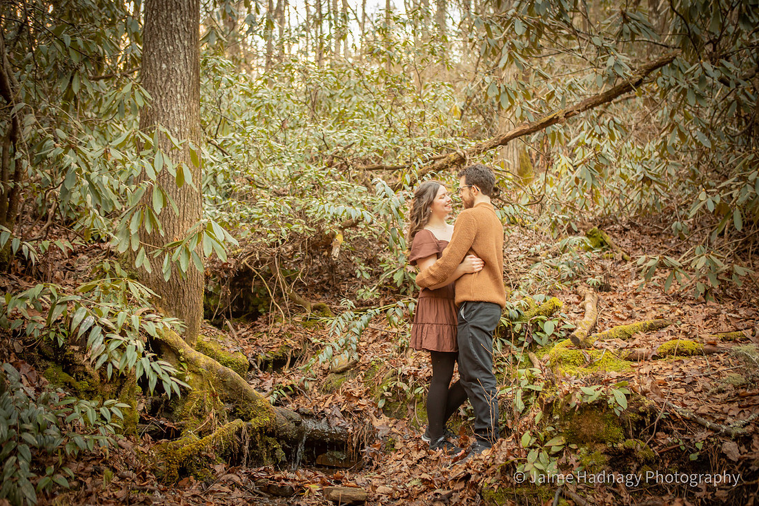 Dupont State Forest High Falls Engagement Photography | Asheville Photographer