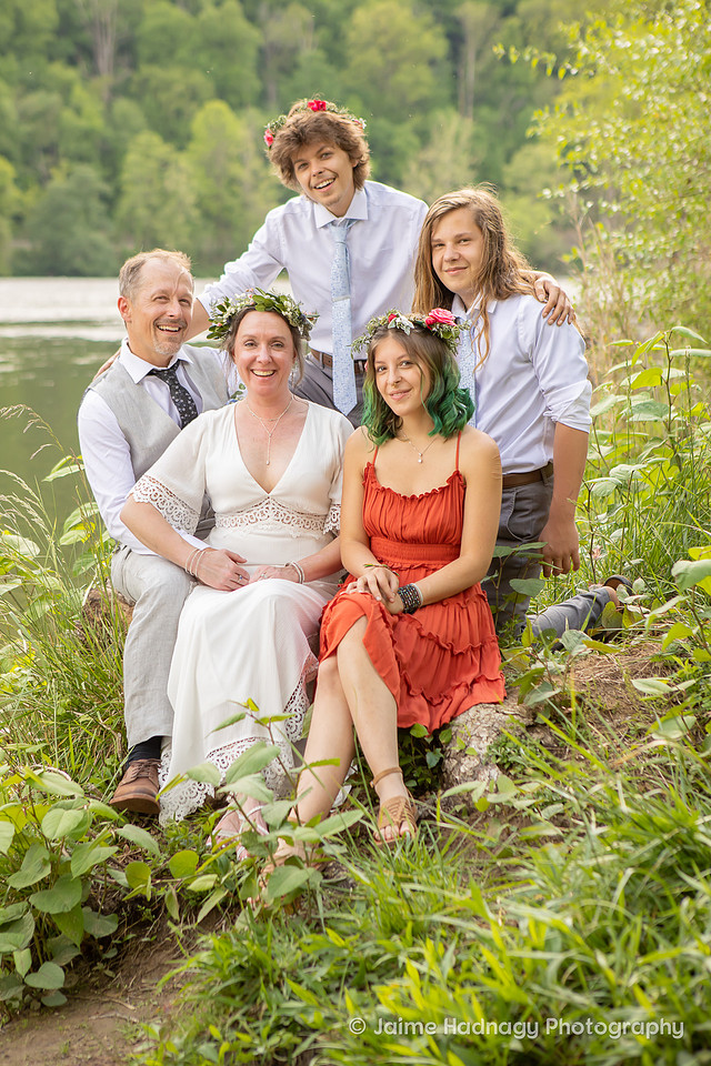 Nature Wedding | Asheville Elopement Photographer | Micro Wedding at Hot Springs NC by the French Broad RIver