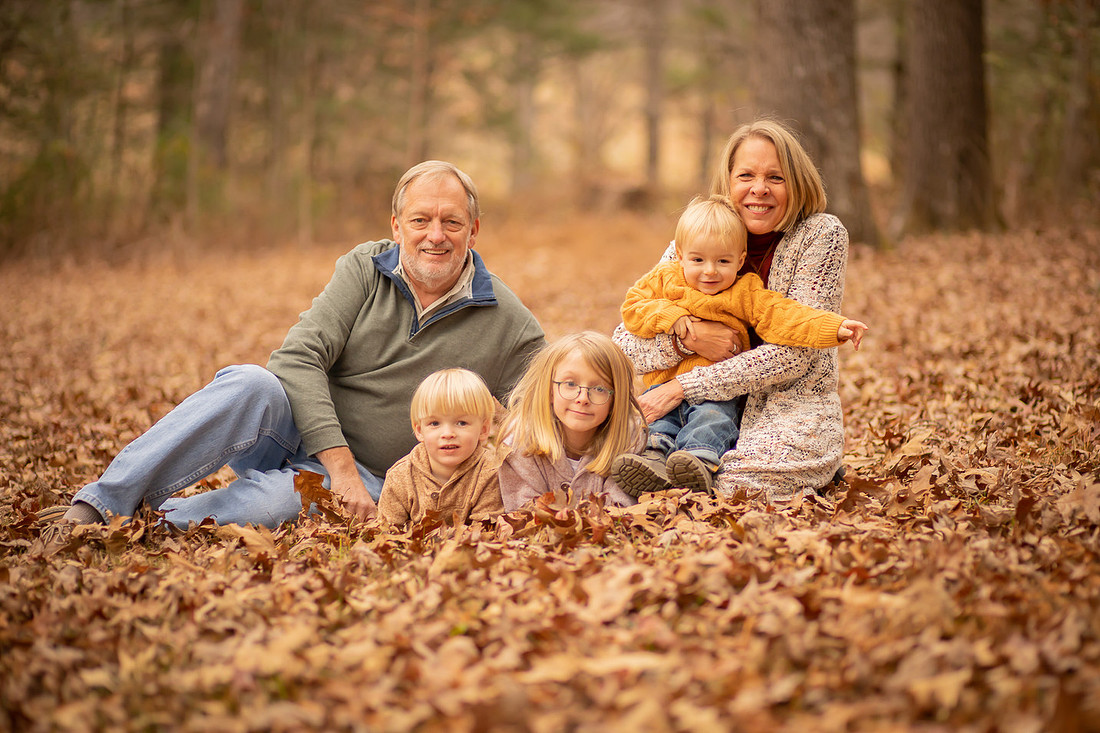 Photo Session with Grandparents and Grandkids | Asheville Family Photographer