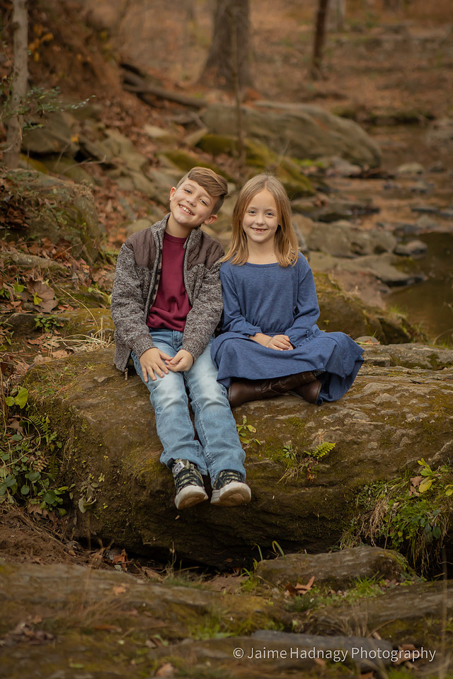 Family Portrait in Asheville by a River