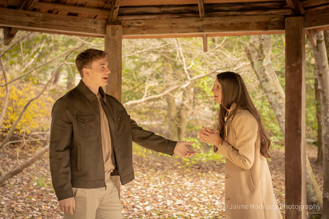 Asheville Botanical Gardens Engagement Photos