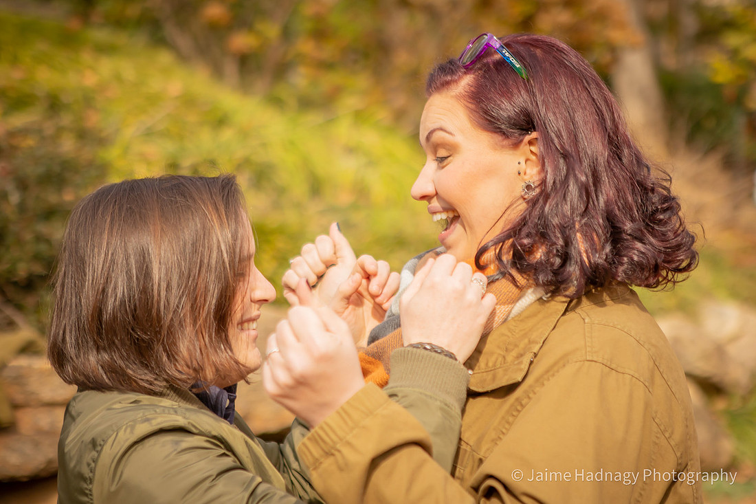 Proposing to girlfriend at Falls Park Greenville