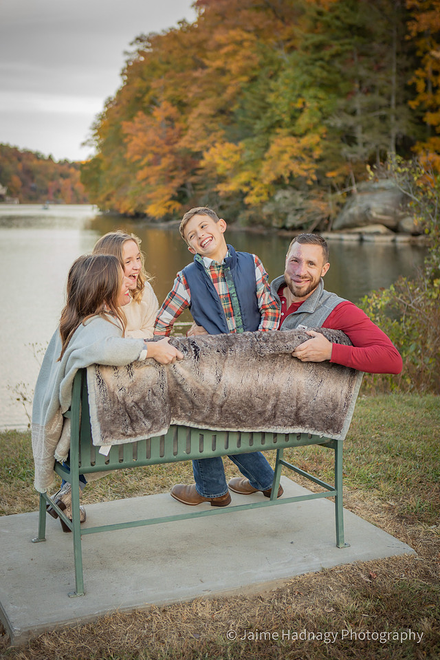 Fun Active Family Photos Lifestyle Outdoor Piggyback | Lake Lure Asheville
