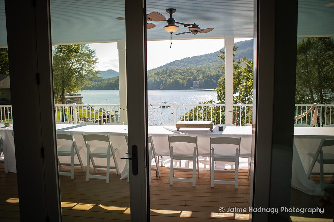 Wedding on Lake Lure at Vacation Home AirBnb
