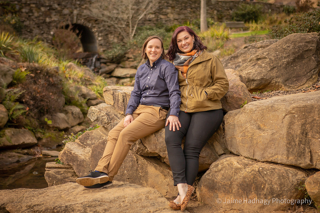 Engagement Session at Falls Park Greenville | Asheville Photographer