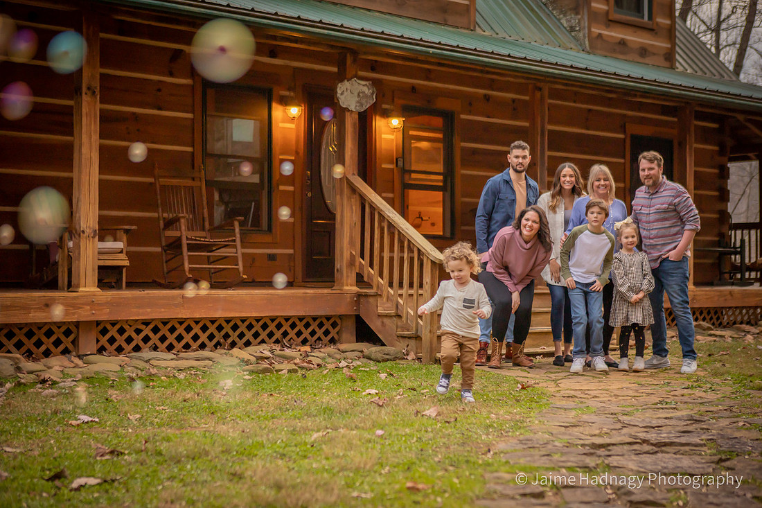 Woodsy Cabin Family Photography | Asheville Photographer