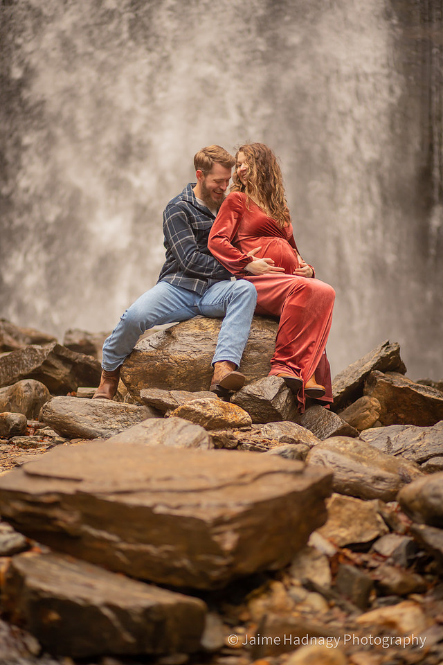 Waterfall Maternity Session | Brevard Family Photographer