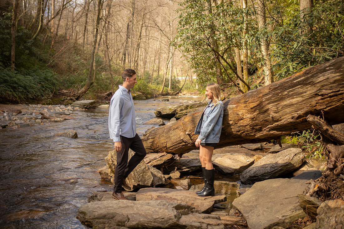 Looking Glass Falls Engagement Session