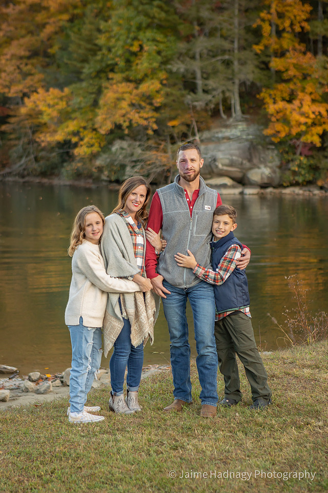 Family Portrait by Lake Lure
