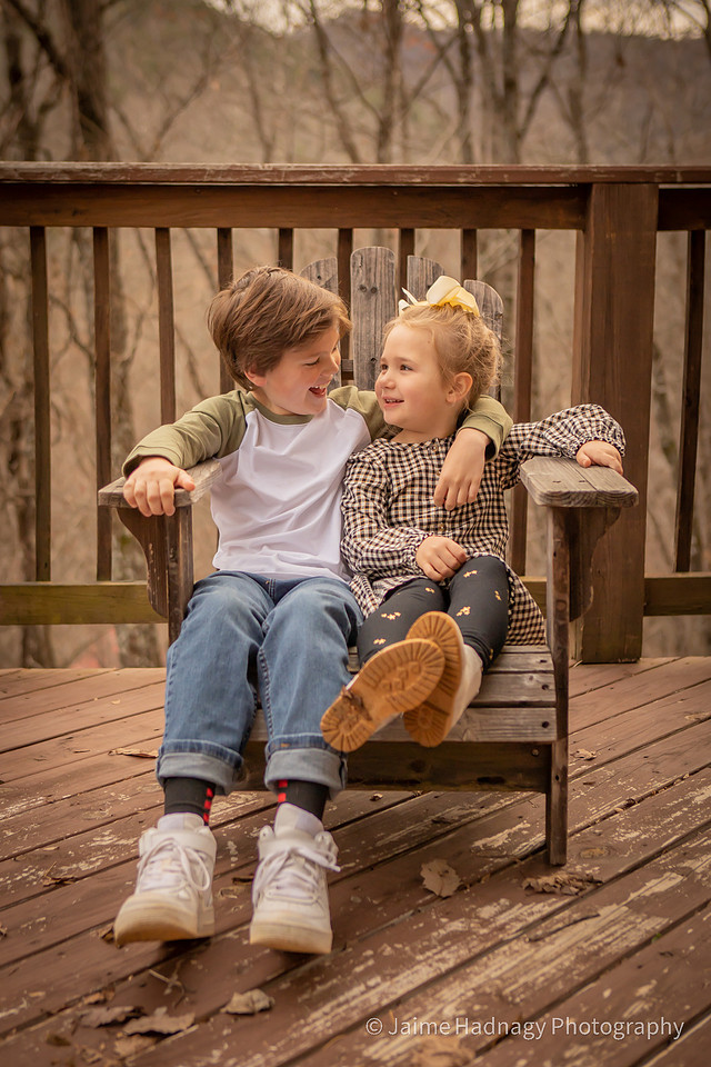 Family Photos with Kids | Black Mountain Photographer |Outside Cabin