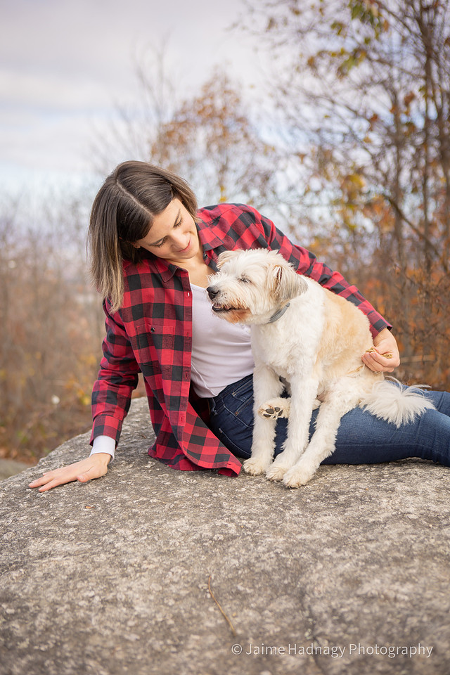 Senior Dog Family Photos Outdoors | End Of Life Shoot | Asheville Pet Photographer