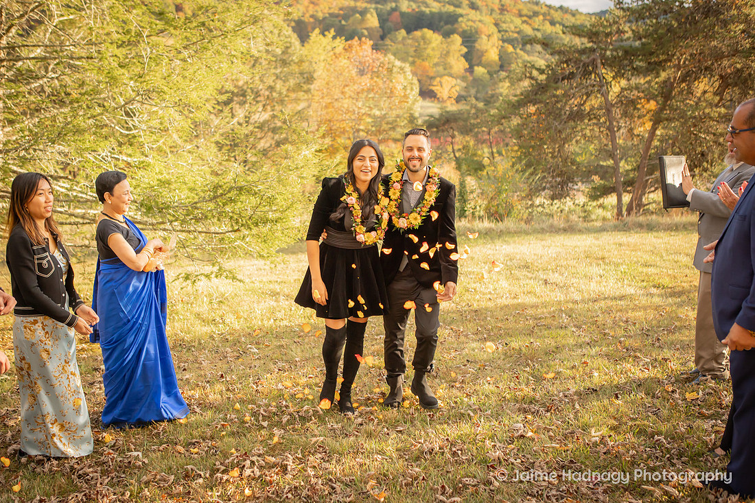 Bride and Groom Elopement in Black | Asheville Wedding Photographer