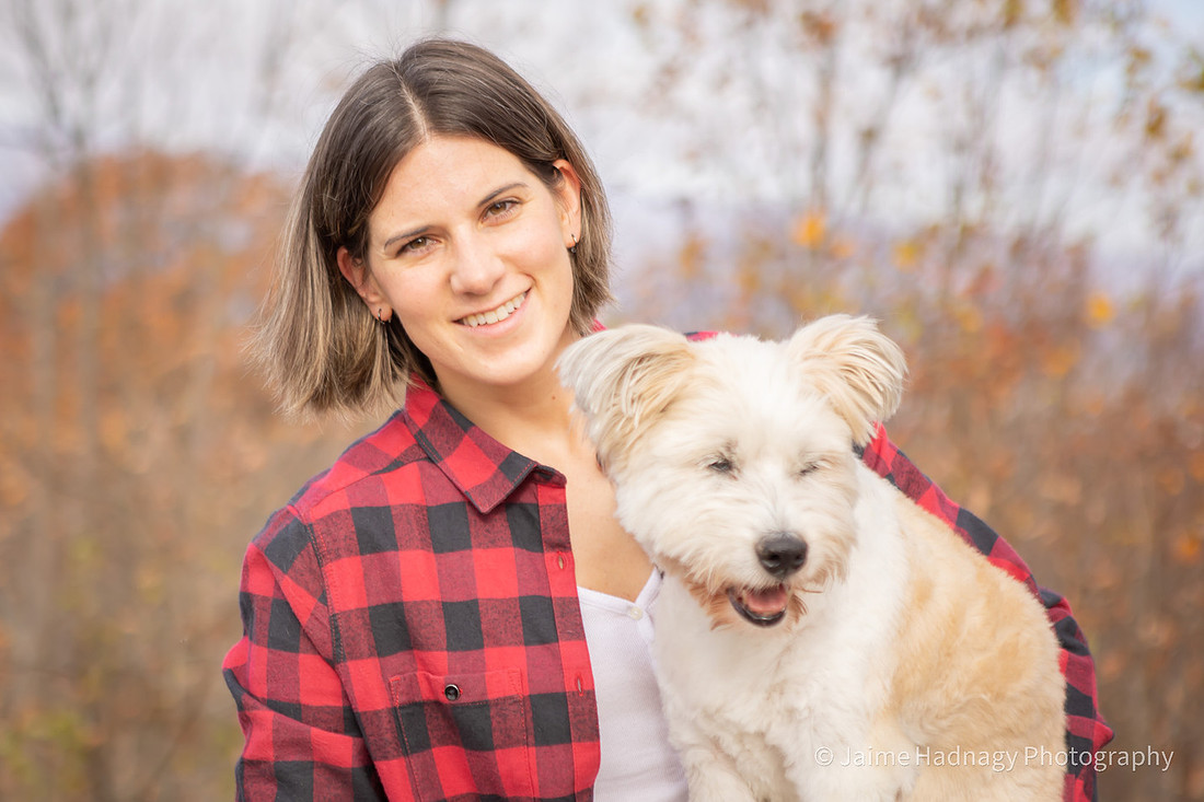 Elderly Dog Photoshoot with Owner | Asheville Pet Photographer