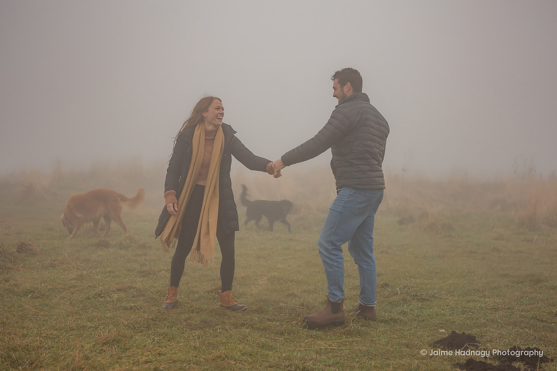 Engagement Photography at Max Patch | Hiking Proposal Asheville Photographer