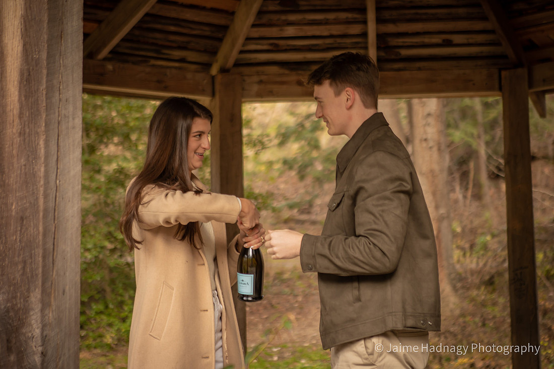 Asheville Botanical Gardens Engagement Photos