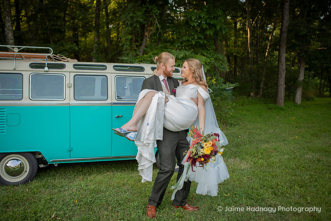 Asheville Wedding Photographer | Retro Theme Wedding