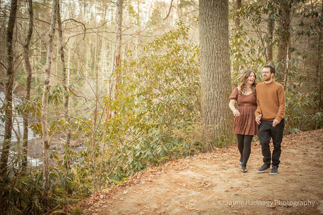 Dupont State Forest High Falls Engagement Photography | Asheville Photographer
