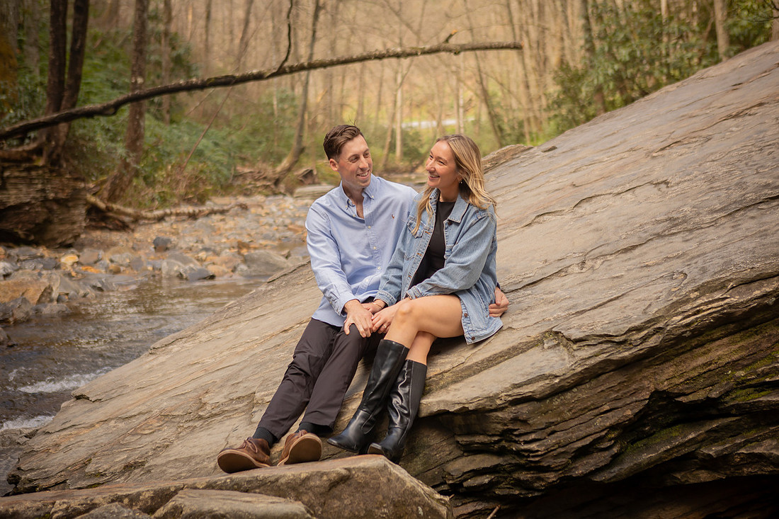 Looking Glass Falls Engagement Session