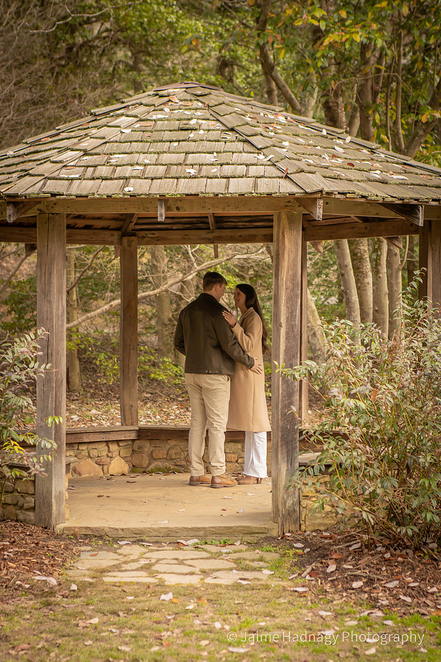 Surprise Proposal at Asheville Botanical Gardens | Asheville Engagement Photographer