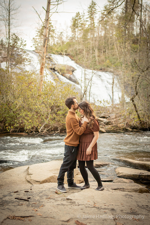 Nature Engagement Photos DUpont State Forest Brevard Asheville Photographer